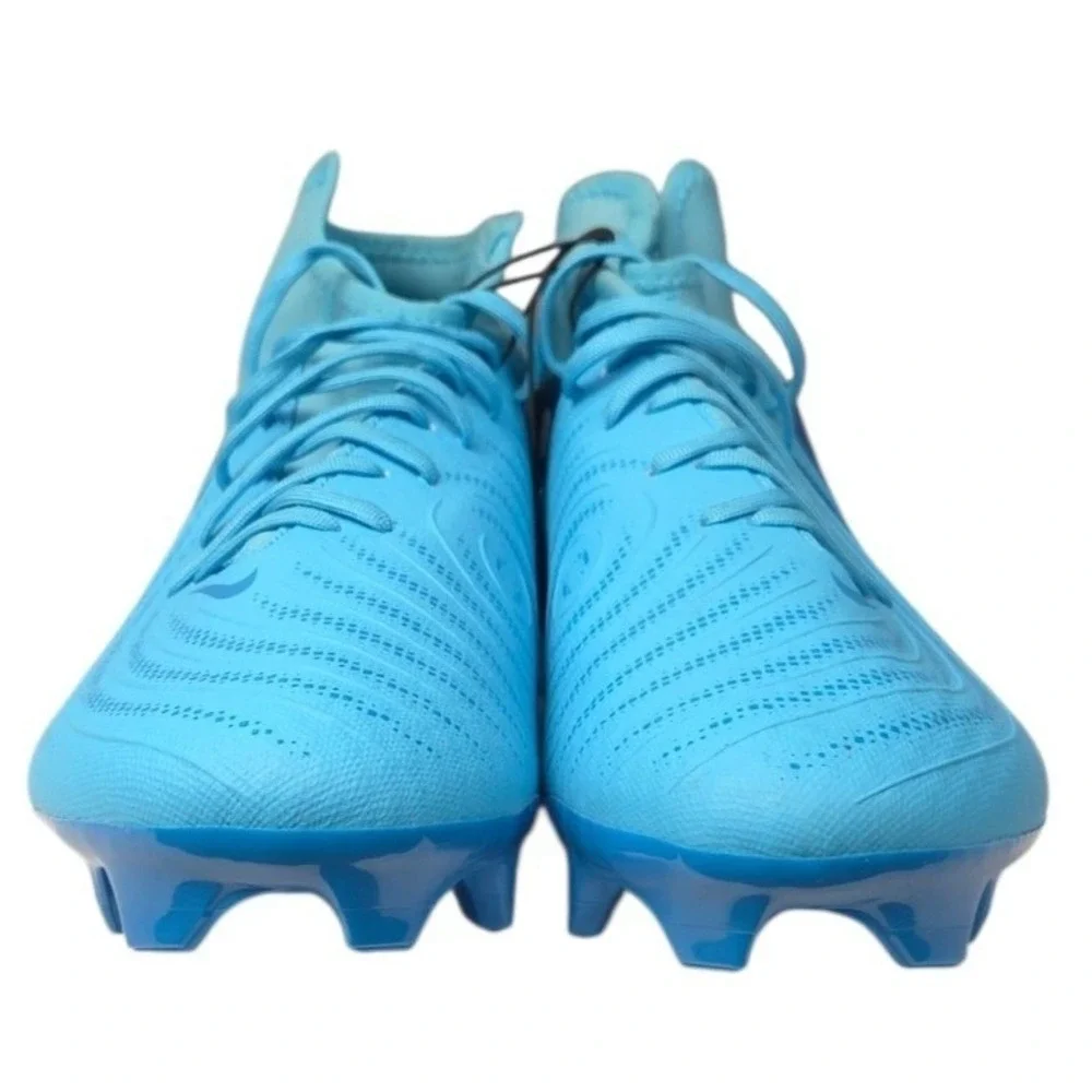 Nike Phantom Luna 2 Academy FG MG Soccer Cleats Mens 11.5 Blue Fury High Top NEW